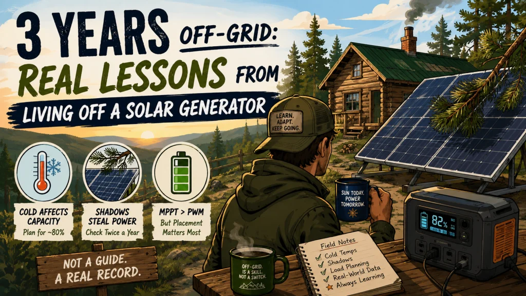 What 3 Years Off Grid Actually Taught Me About Solar Generators