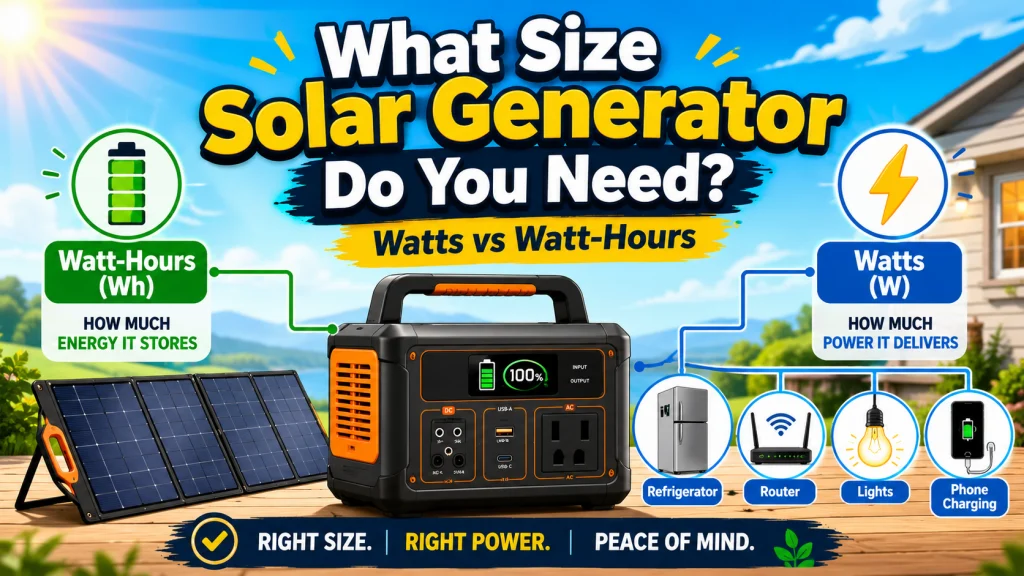 What Size Solar Generator Do I Need