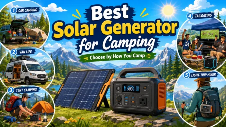 Best Solar Generator for Camping: Match Your Camping Style Before You Pick a Unit