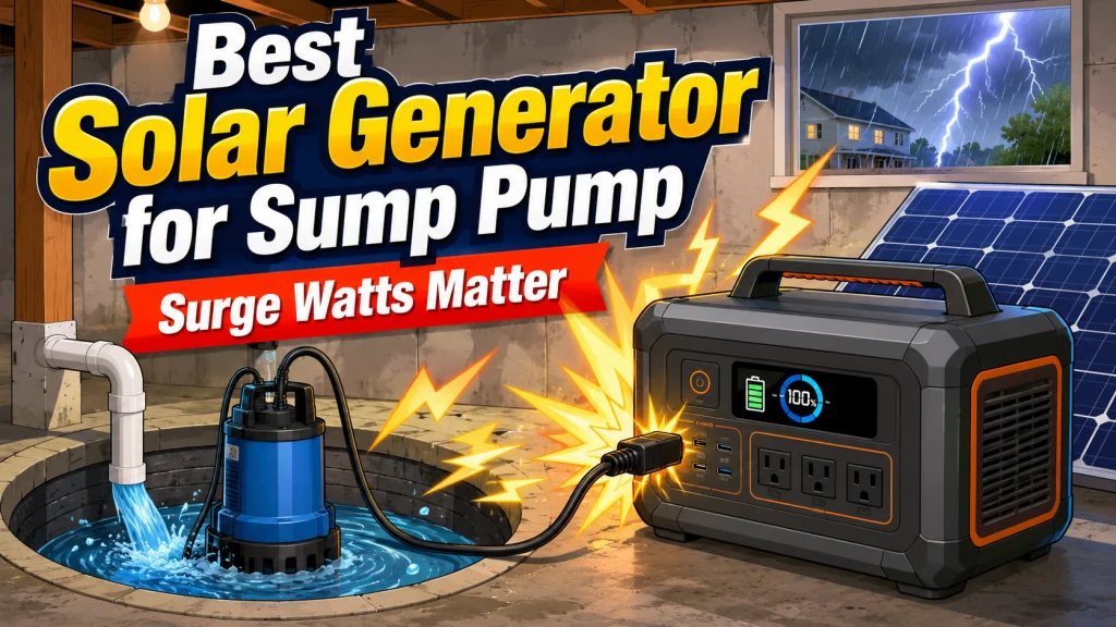 Best Solar Generator For Sump Pump