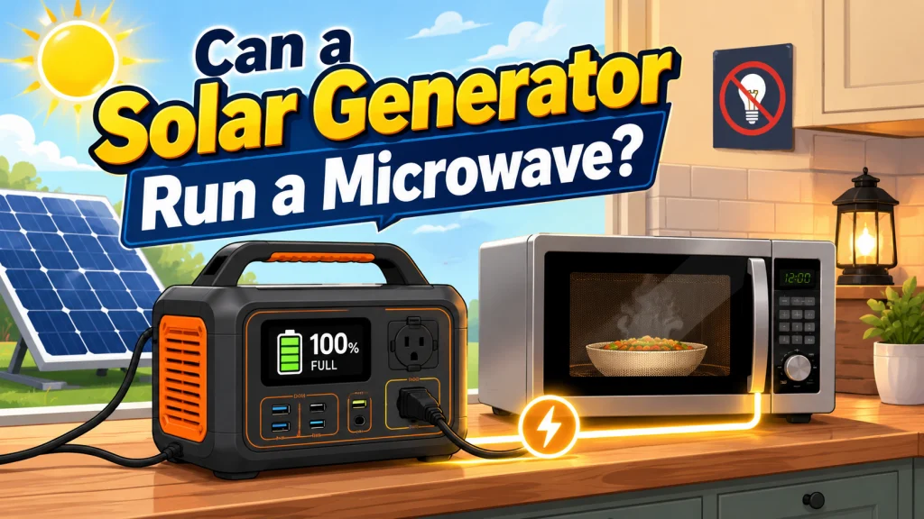 Can A Solar Generator Run A Microwave