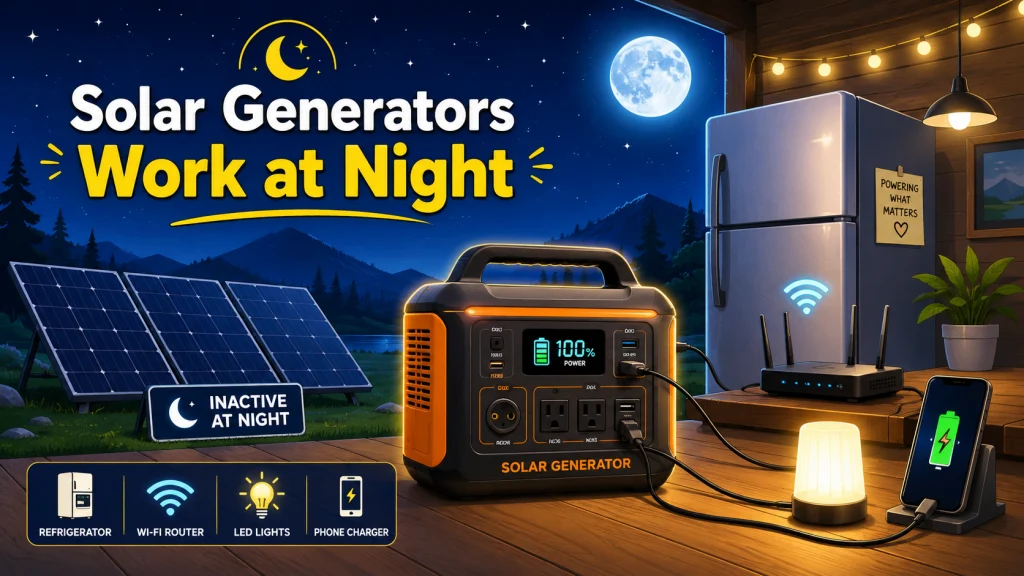 Do Solar Generators Work At Night