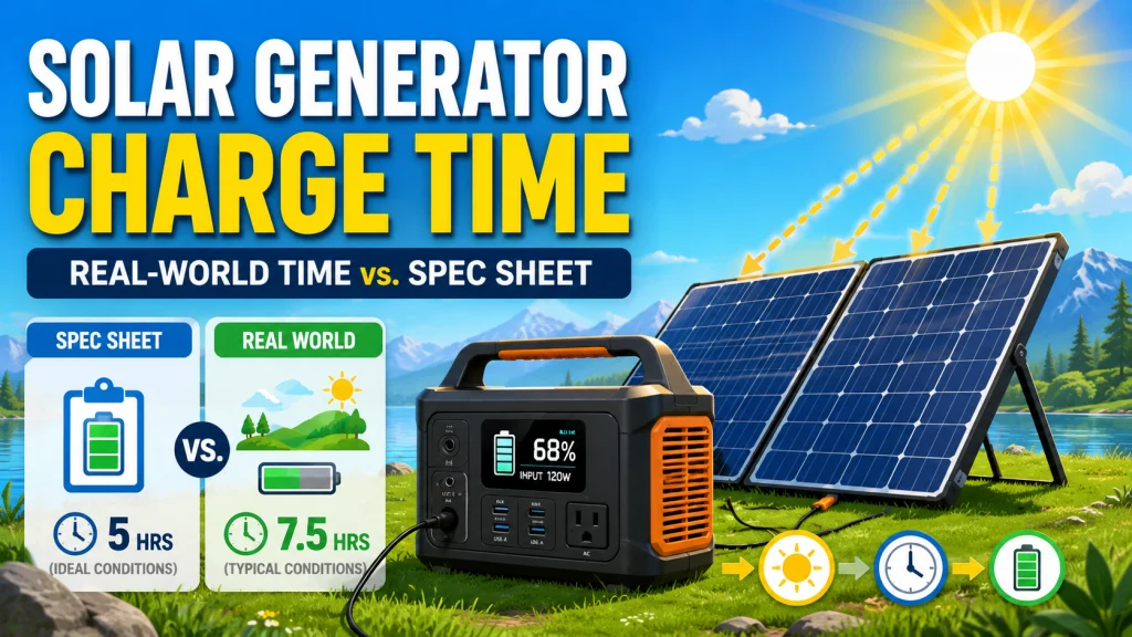 How Long To Charge Solar Generator With Solar Panels