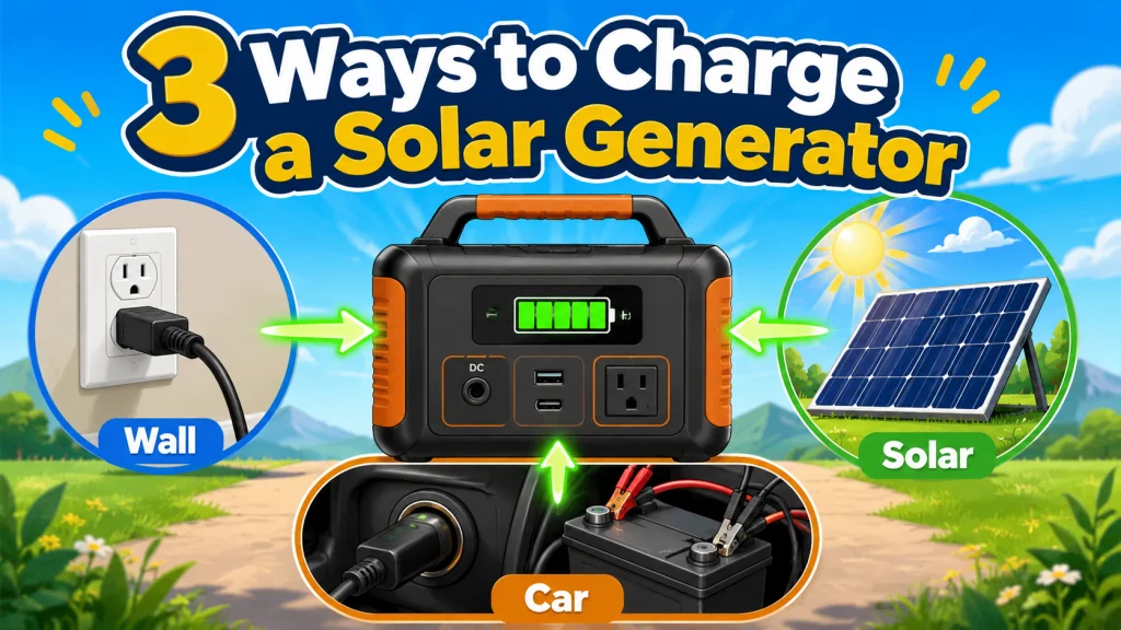 How To Charge A Solar Generator