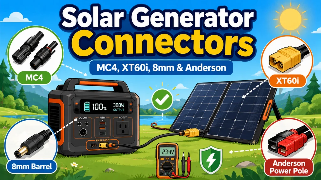Solar Generator Panel Connectors
