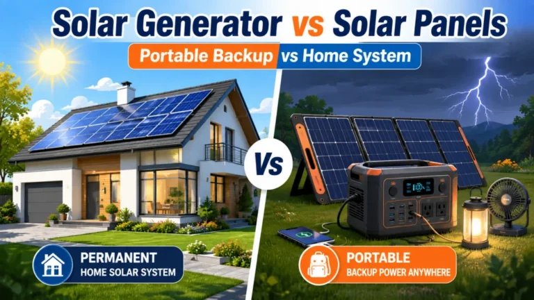 Solar Generator vs Solar Panels: These Are Not the Same Thing (Here Is What You Actually Need)