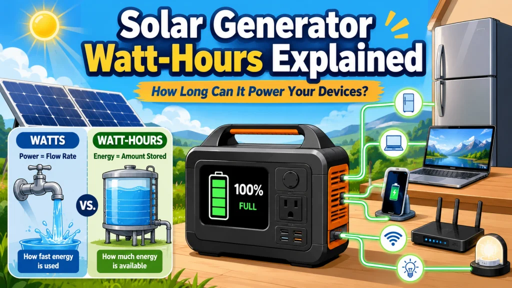 Solar Generator Watt Hours