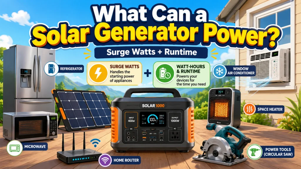 What Can A Solar Generator Power