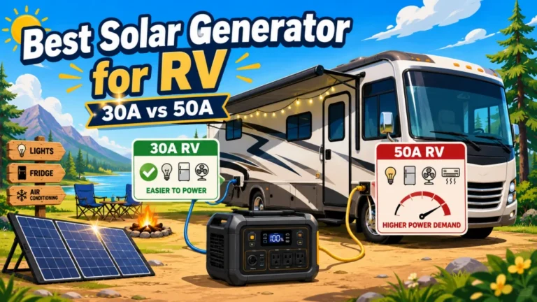 Best Solar Generator for RV: The 30-Amp vs 50-Amp Reality and What You Can Actually Run
