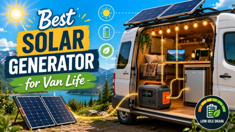 Best Solar Generator for Van Life: Why Idle Drain Is the Spec That Matters More Than Anything Else