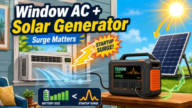 Can a Solar Generator Run a Window Air Conditioner? The Startup Surge That Kills Most Pairings