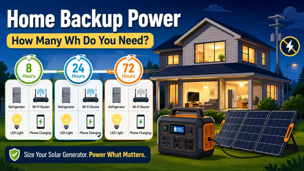 How Many Wh For Home Backup
