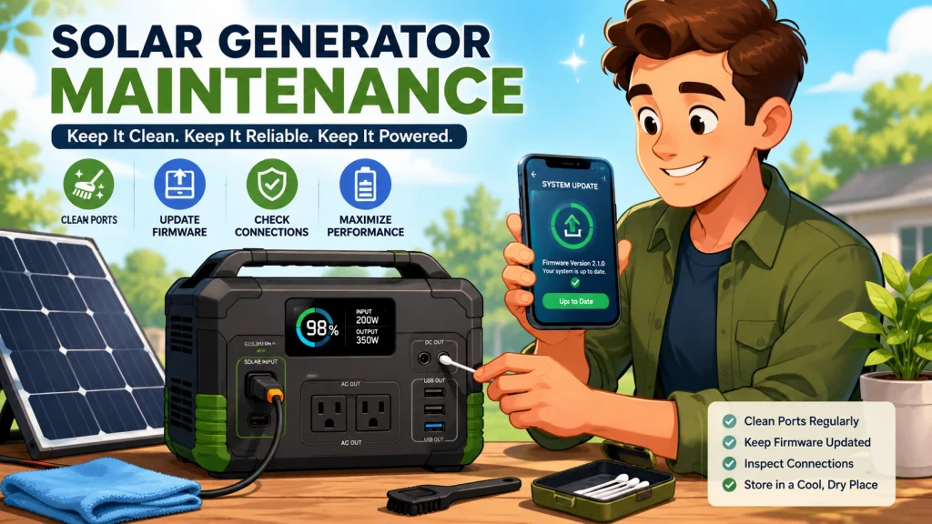 Solar Generator Firmware Port Maintenance