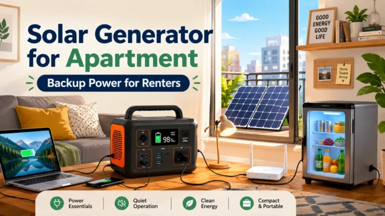Solar Generator for Apartment: The Sizing Constraints Nobody Mentions for Renters Without a Gas Backup Option