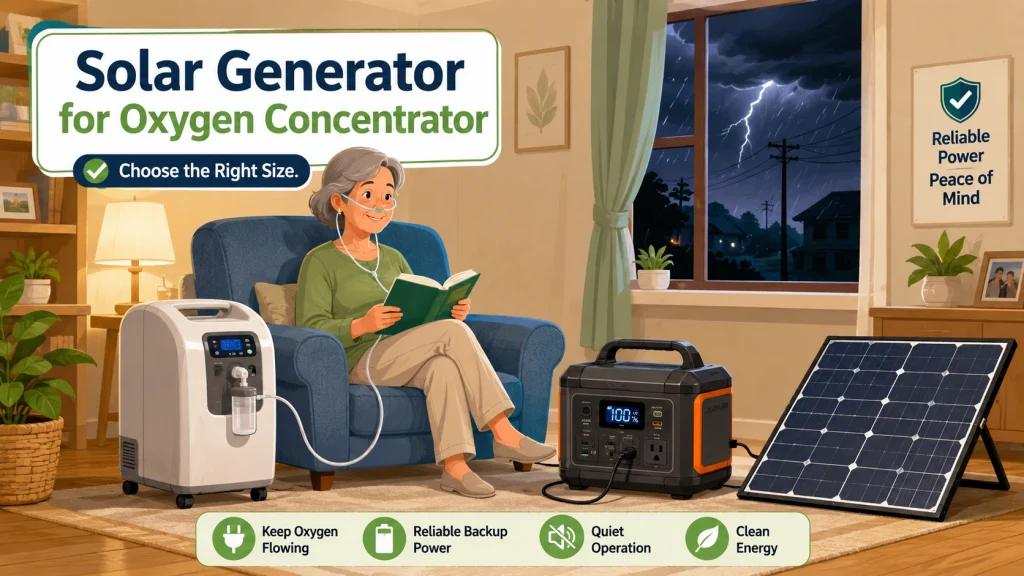 Solar Generator For Oxygen Concentrator