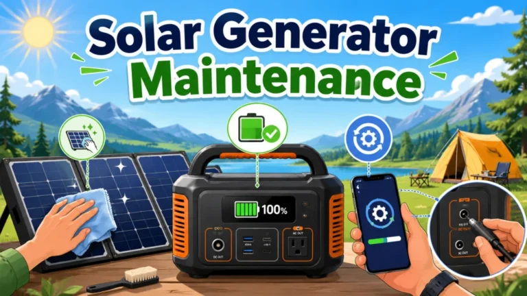Solar Generator Maintenance: What It Actually Requires (and What You Can Safely Ignore)