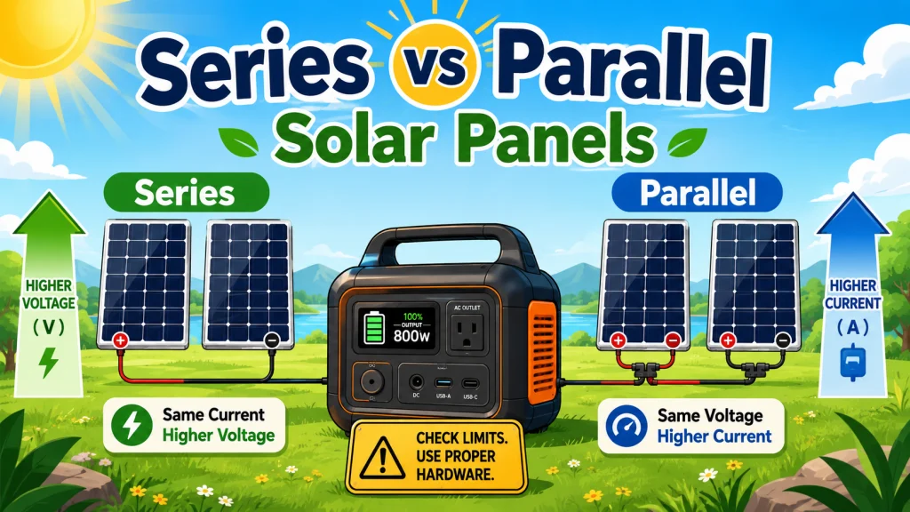 Solar Generator Panels Series Vs Parallel