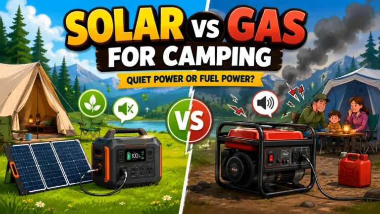 Solar Generator vs Gas Generator for Camping: The Campground Reality vs the Off-Grid Reality