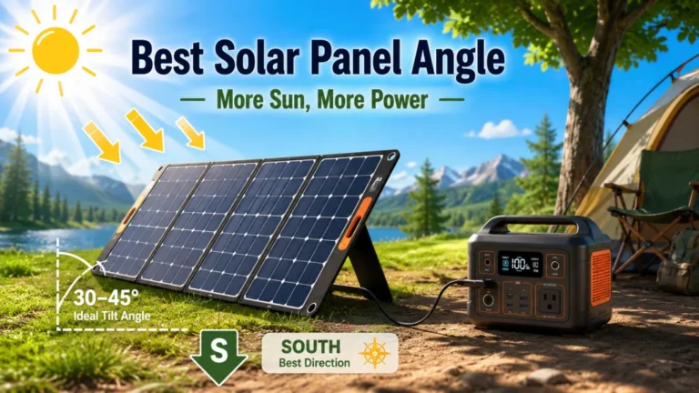Solar Panel Angle for a Solar Generator: The Portable Setup Rules That Maximize Real-World Output