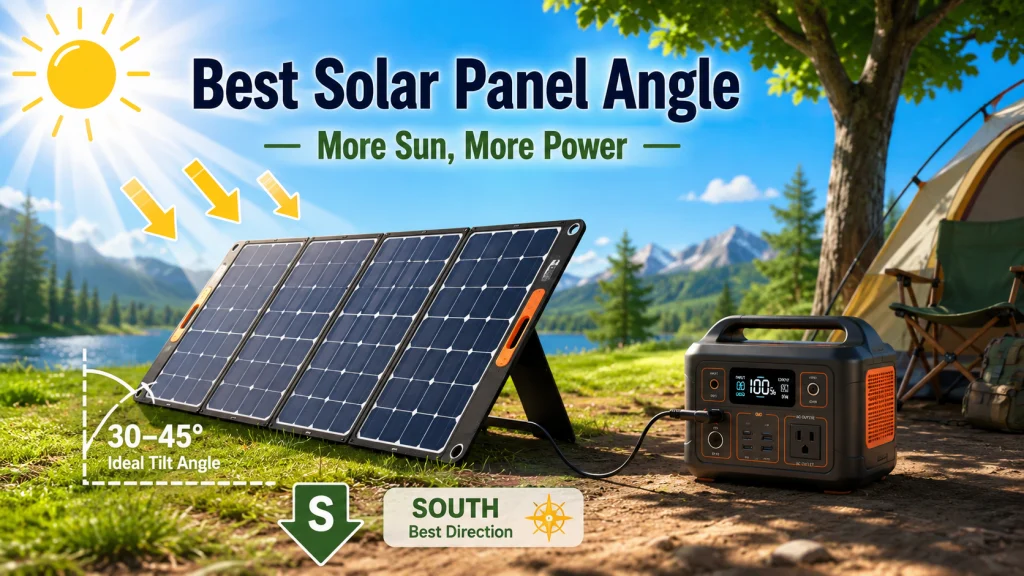 Solar Panel Angle For Solar Generator