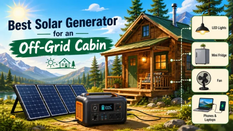 Best Solar Generator for an Off-Grid Cabin: Sizing to Your Actual Daily Load, Not What the Marketing Claims