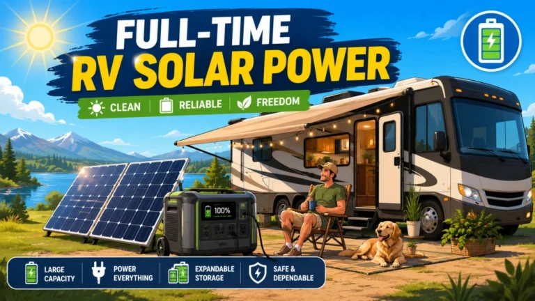 Best Solar Generator for RV Full-Time Living: When Daily Drain Makes Expandability the Only Spec That Matters