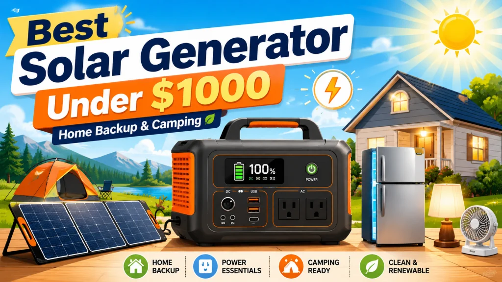 Best Solar Generator Under 1000 Dollars