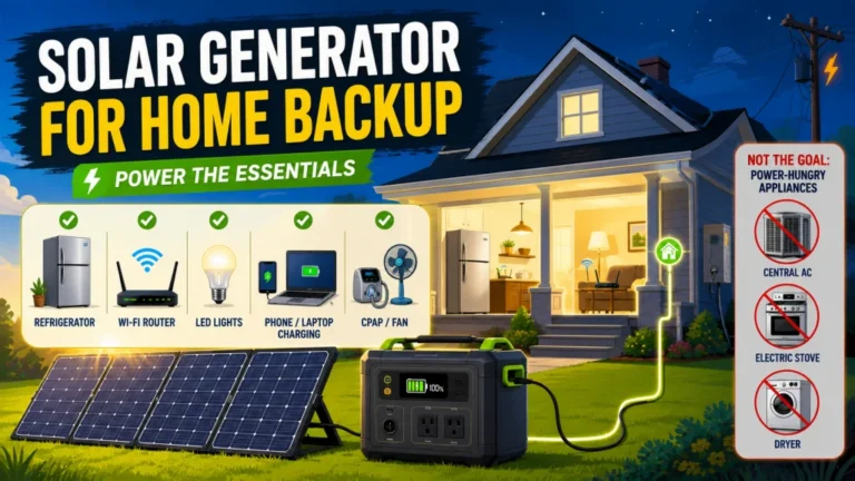 Can a Solar Generator Power a House? The Honest Math Most Articles Refuse to Do