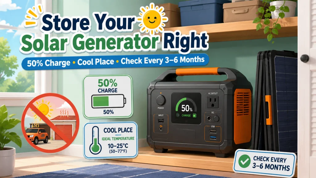 How To Store A Solar Generator