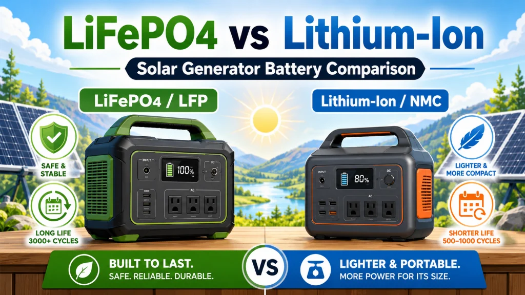 Lifepo4 Vs Lithium Ion Solar Generator