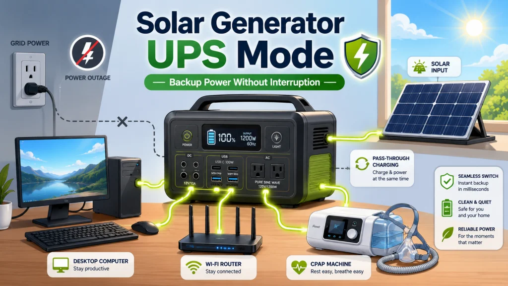 Solar Generator As Ups