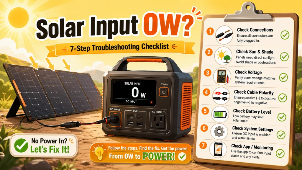 Solar Generator Not Charging From Solar