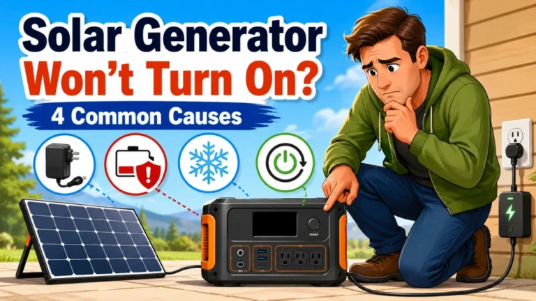 Solar Generator Not Turning On: What to Check Before Assuming It’s Broken