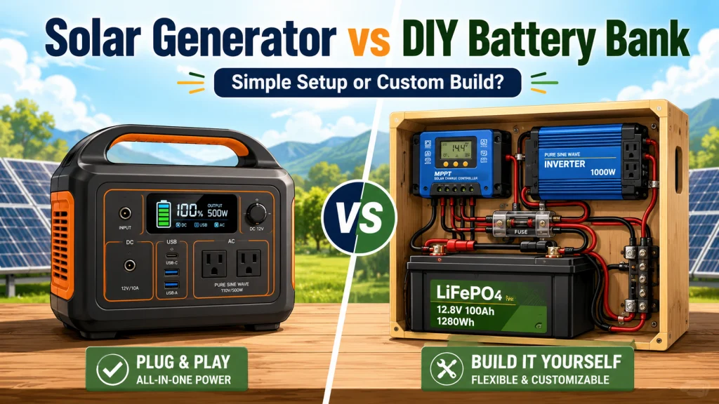 Solar Generator Vs Battery Bank