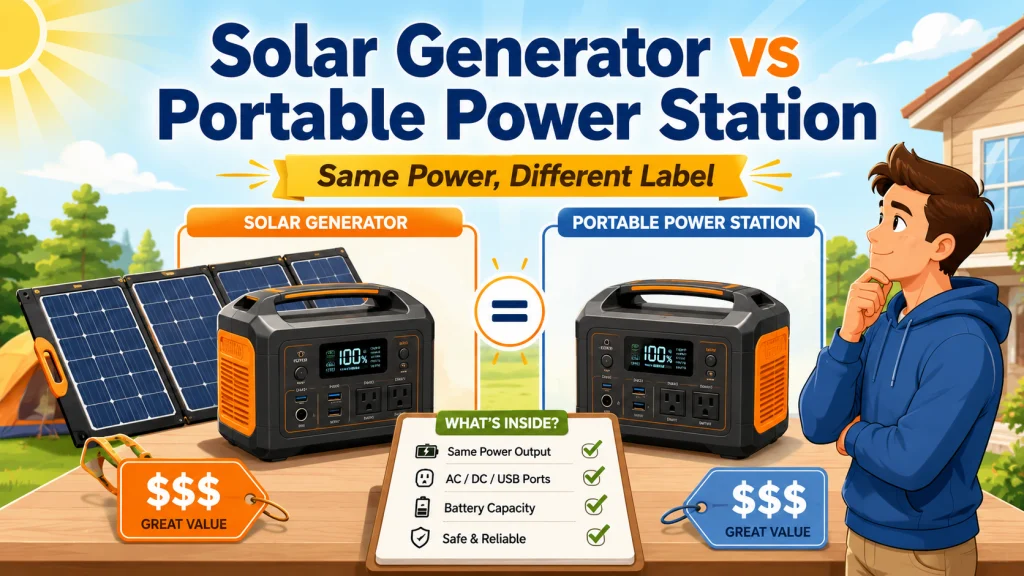 Solar Generator Vs Portable Power Station