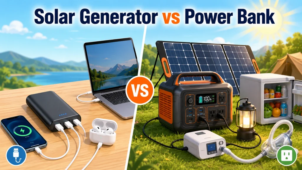 Solar Generator Vs Power Bank