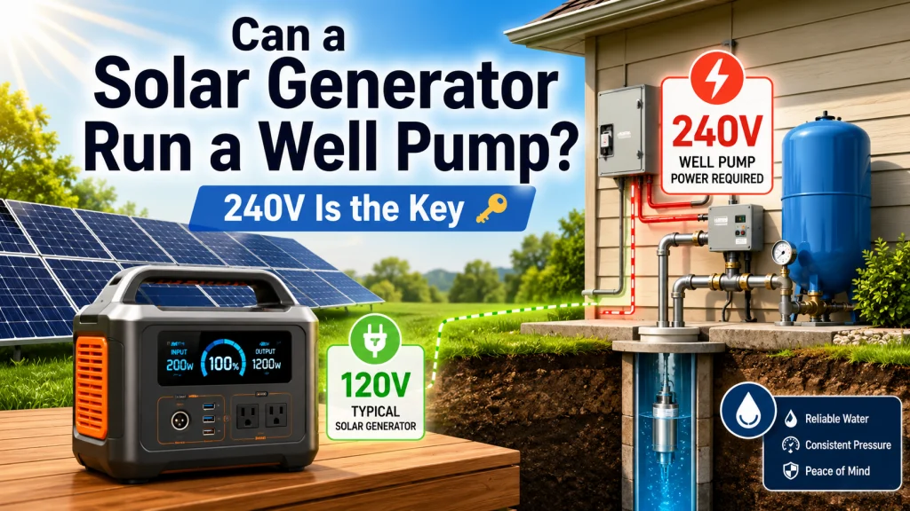 Best Solar Generator For Well Pump
