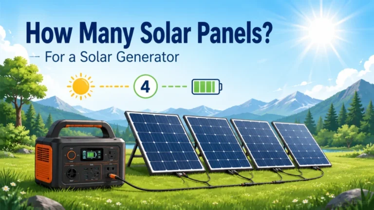 How Many Solar Panels Do I Need for My Solar Generator? The Input Watt Ratio That Nobody Explains
